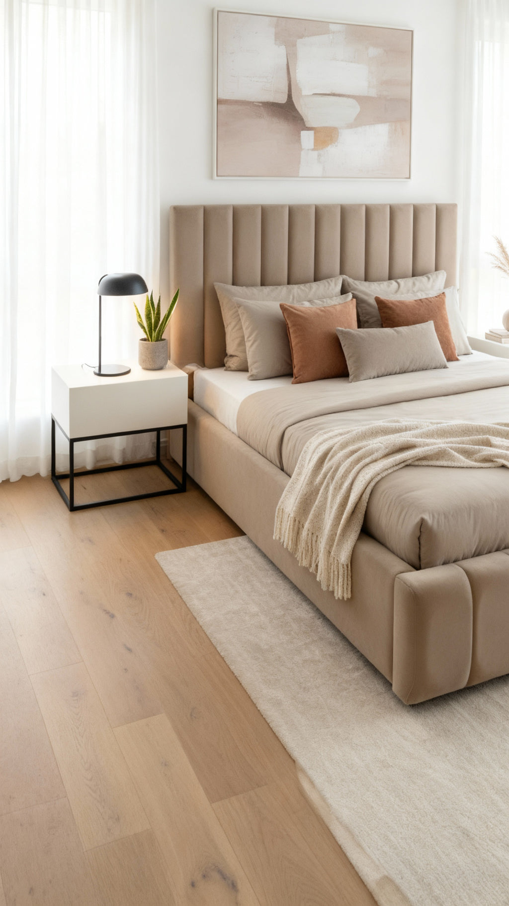 Lit Capitonné Moderne