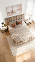 Lit Capitonné Moderne